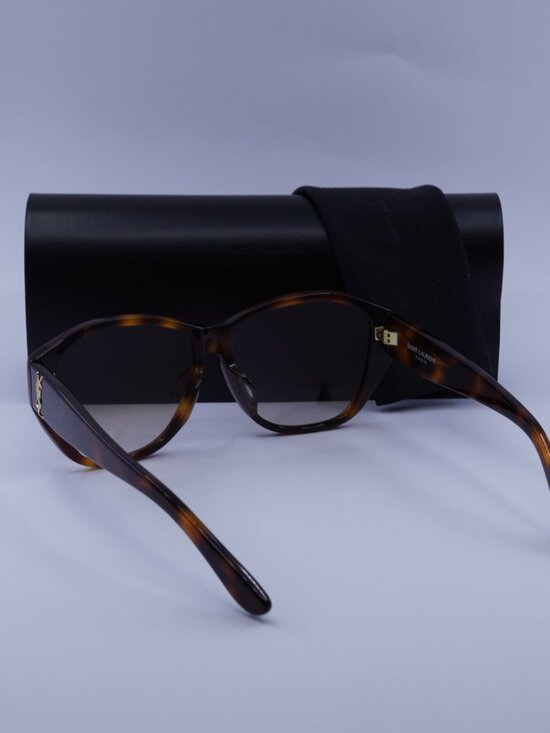 Saint Laurent SLM8/F 003 Butterfly Sunglasses - Havana / Brown main image 8